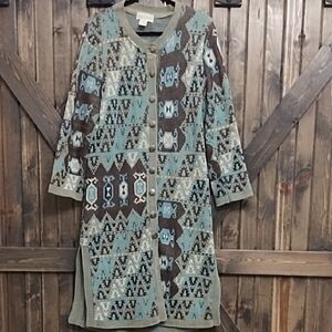 Coldwater Creek Long Cardigan Petite M